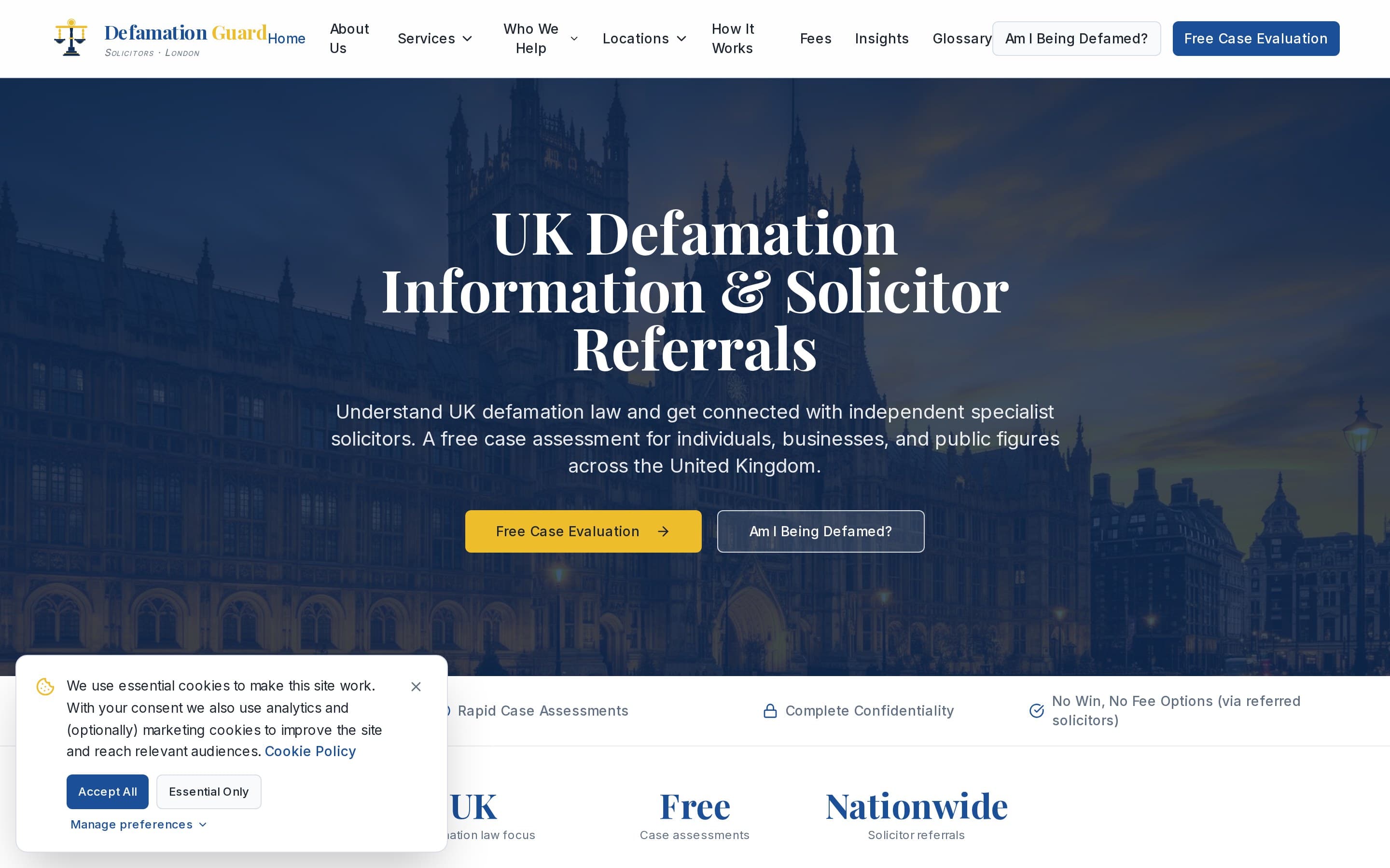 The Defamation Guard homepage