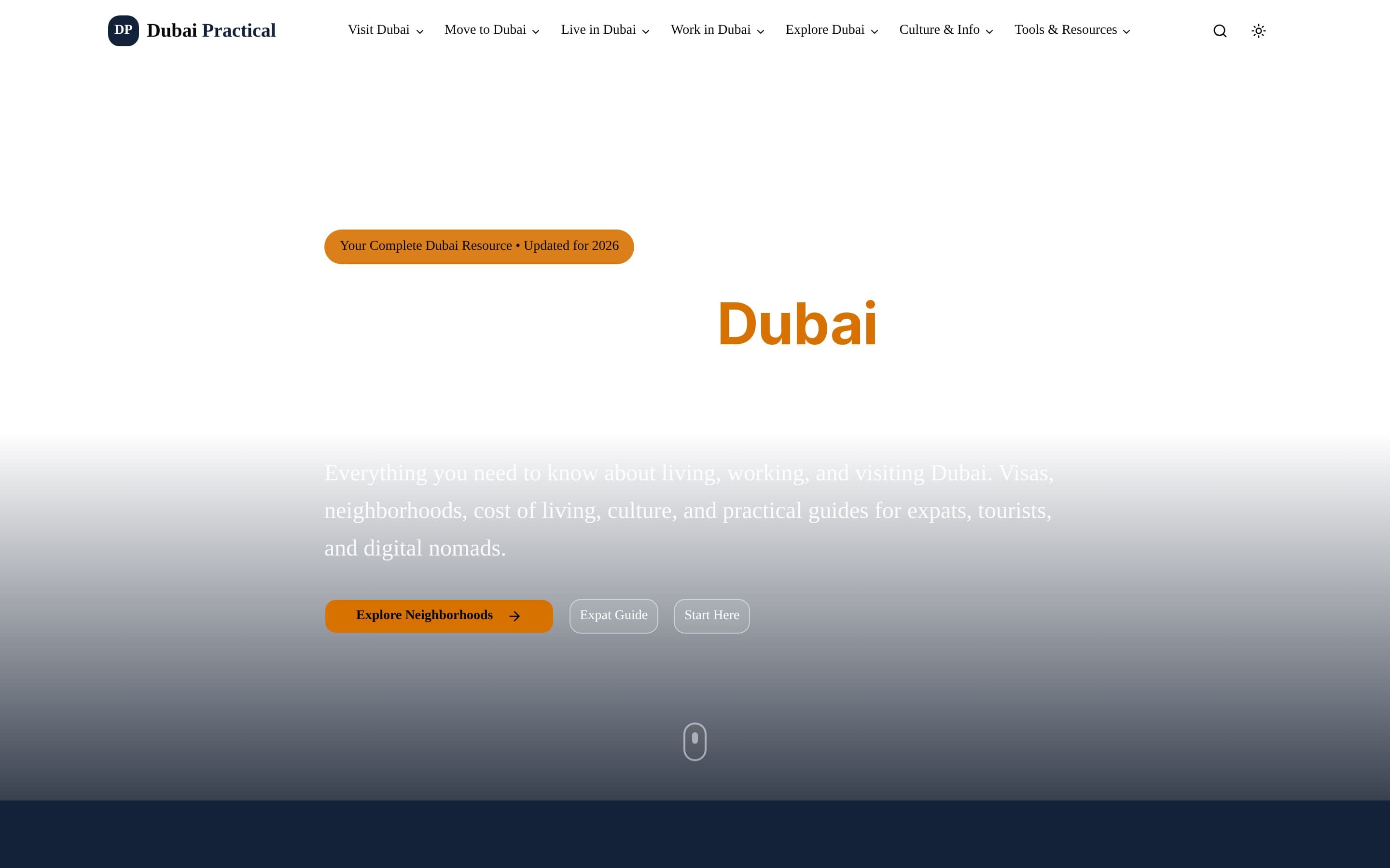 The Dubai Practical homepage
