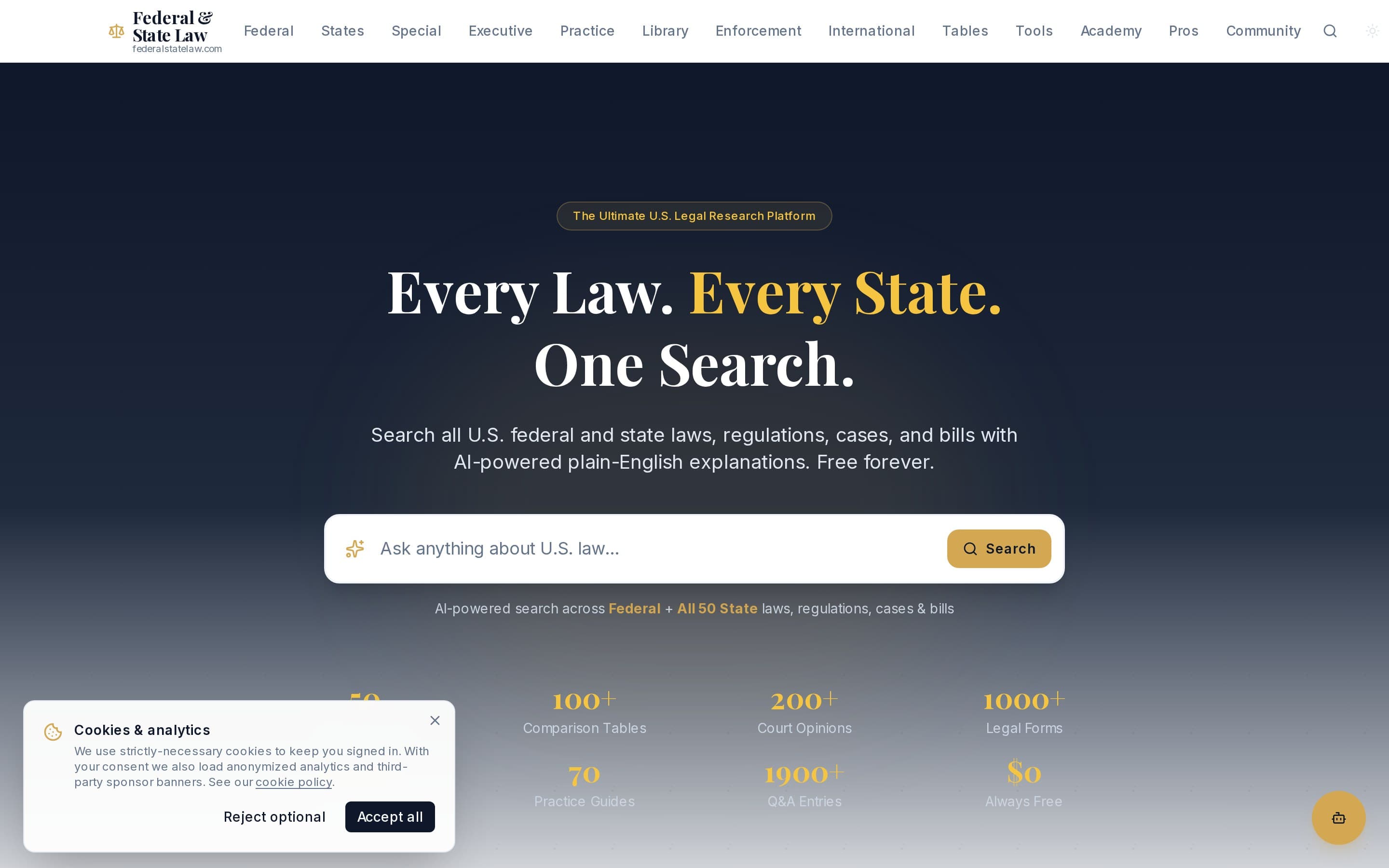 The Federal State Law homepage
